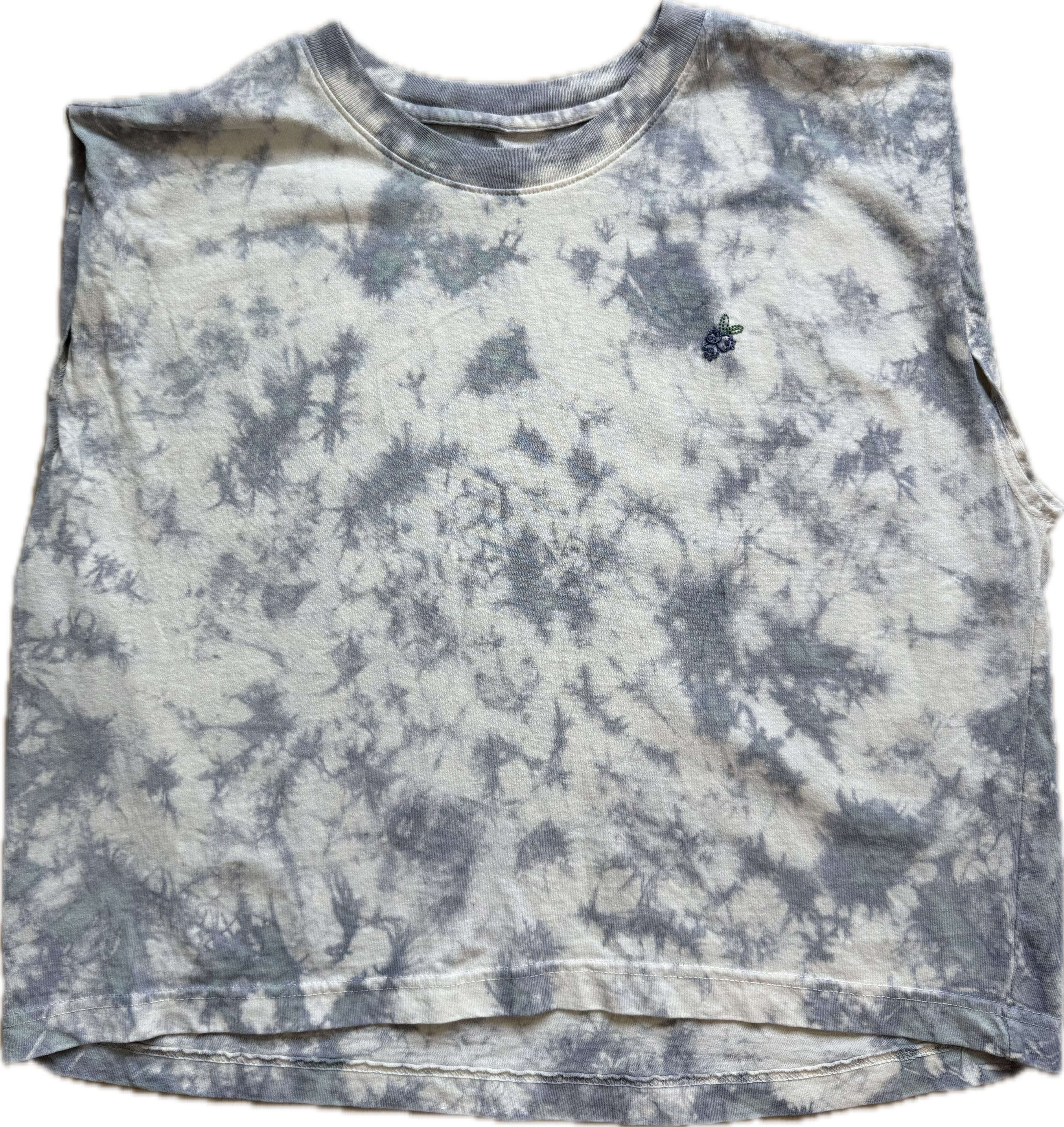 Blueberries Muscle Tee in Gray