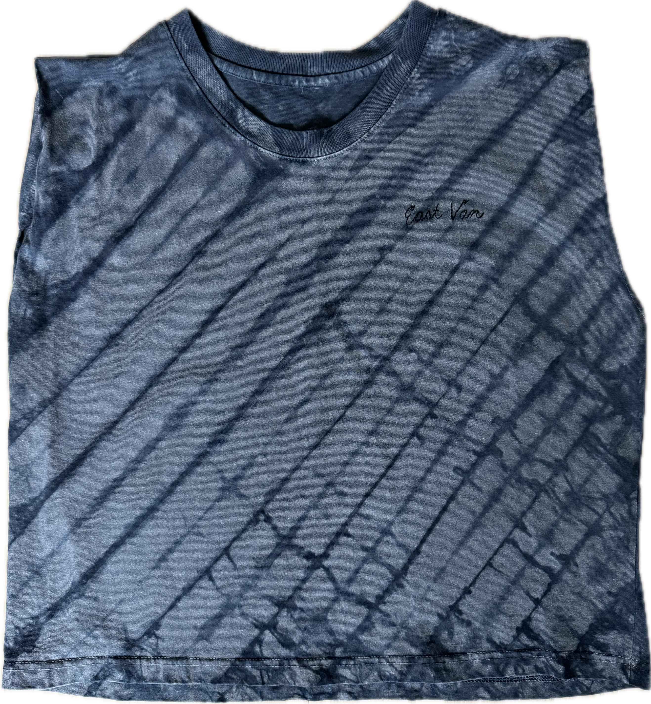 City Muscle Tee in Black on Black