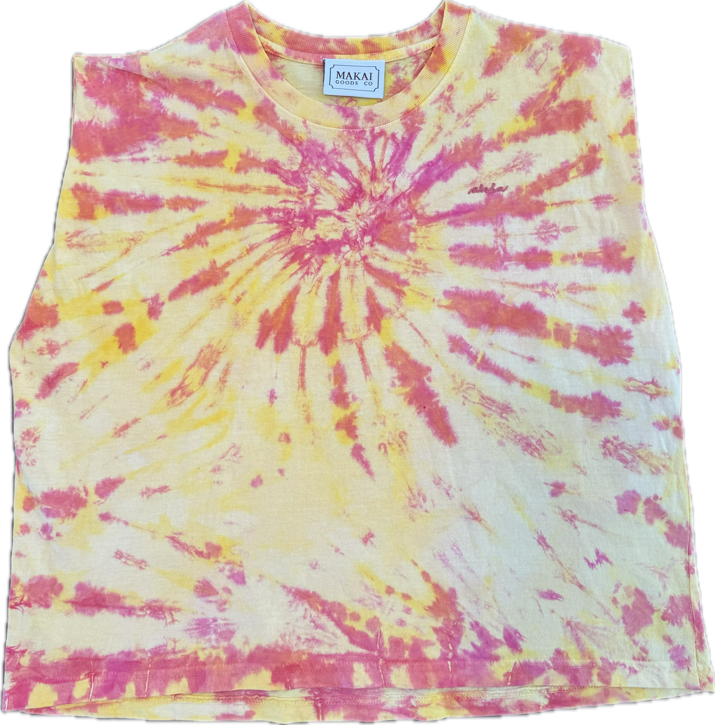 Aloha Sleeveless Tee in Sunset